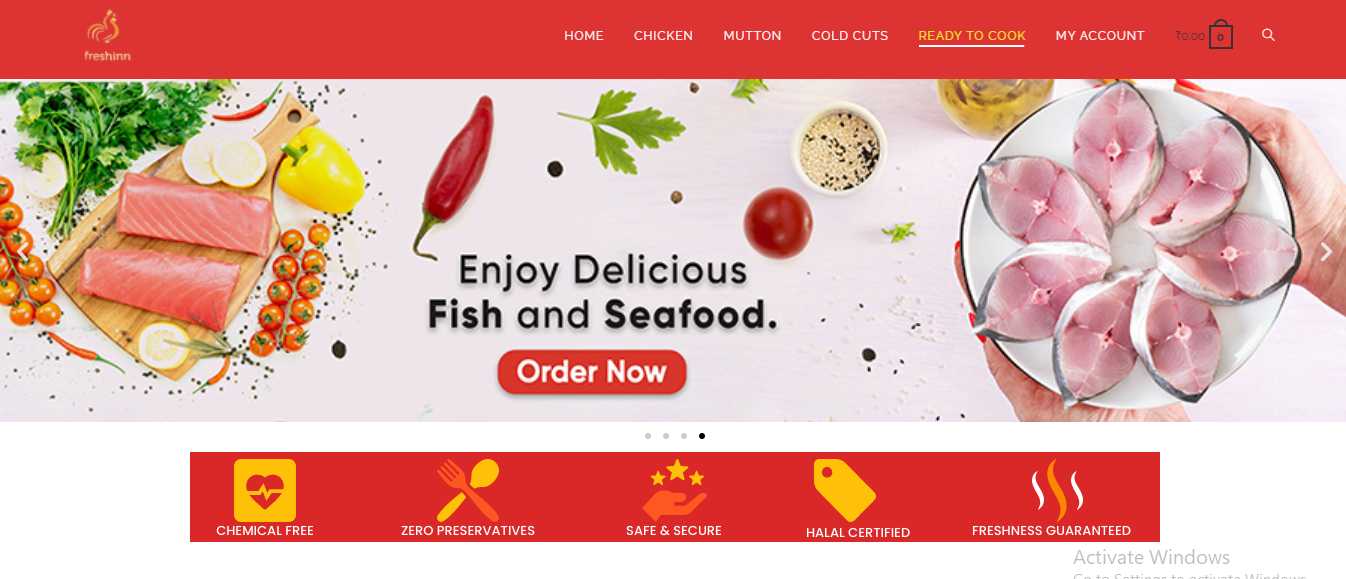 Online Chicken Mutton Website Design Company