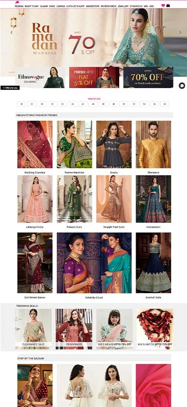ecommerce clothing website design company in gurgaon